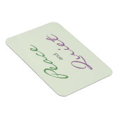 Frieden und ruhige Worte Magnet (Rechte Seite)