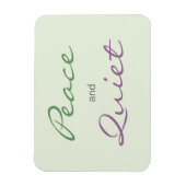 Frieden und ruhige Worte Magnet (Vertikal)