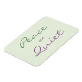 Frieden und ruhige Worte Magnet (Linke Seite)