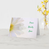 Frieden und Schönheit fördern/sich wohlfühlen Karte (Gelbe Blume)