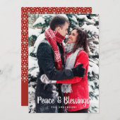 Frieden und Segen | Weihnachten im vertikalen Foto (Vorne/Hinten)