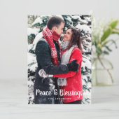 Frieden und Segen | Weihnachten im vertikalen Foto (Stehend Vorderseite)