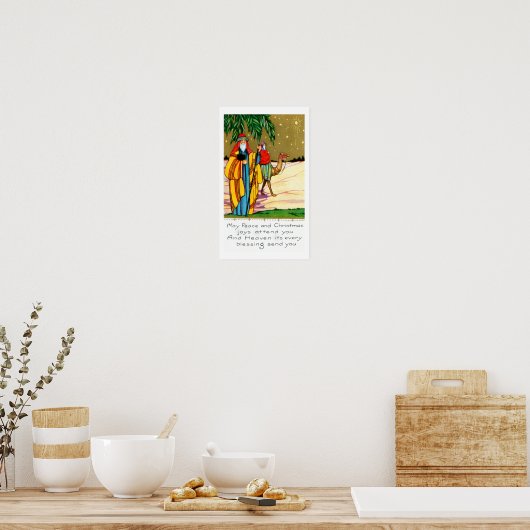 Frieden und Weihnachten Poster (Küche)