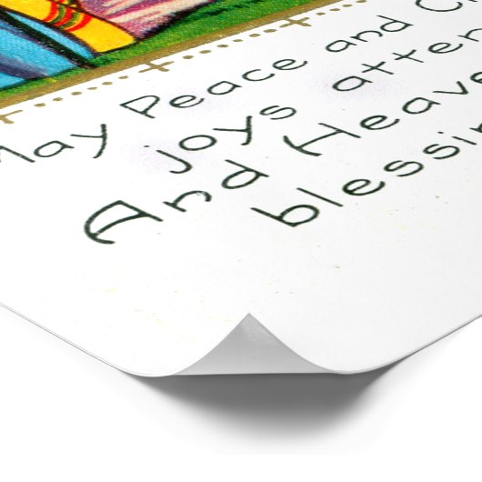 Frieden und Weihnachten Poster (Ecke)