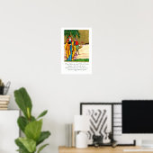 Frieden und Weihnachtsfreude Poster (Heimbüro)