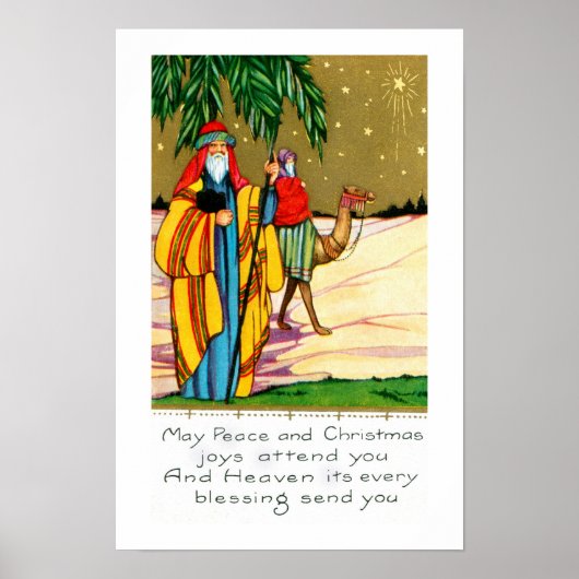 Frieden und Weihnachtsfreude Poster (Vorne)