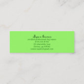 Frieden unter Freunden Mini Visitenkarte (Rückseite)