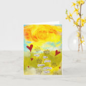 Frieden unter Tränen Blank Begleitskarte Karte (Gelbe Blume)