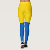 Frieden unter ukrainischer Flagge Leggings (Rückseite)