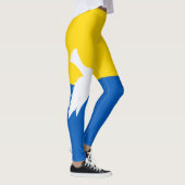 Frieden unter ukrainischer Flagge Leggings (Rechts)