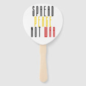 Frieden verbreiten statt Krieg Fächer (Vorderseite)