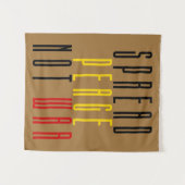 Frieden verbreiten statt Krieg Wandteppich (Vorderseite (Horizontal))