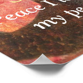 Frieden verließ ich mit dir, mein Frieden.. Poster (Ecke)