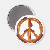 Frieden von Bacon Magnet (Vorderseite/Rückseite)
