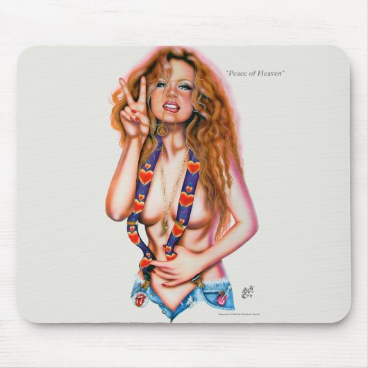 Frieden von HimmelPinup Mousepad (Vorne)