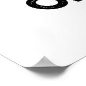 Frieden von Kuchen Funny Food Puff Poster (Ecke)