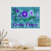 Frieden wachsen poster (Küche)