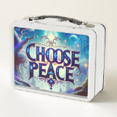 Frieden wählen metall brotdose (Rückseite)