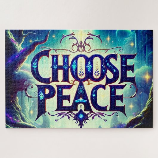 Frieden wählen puzzle (Horizontal)