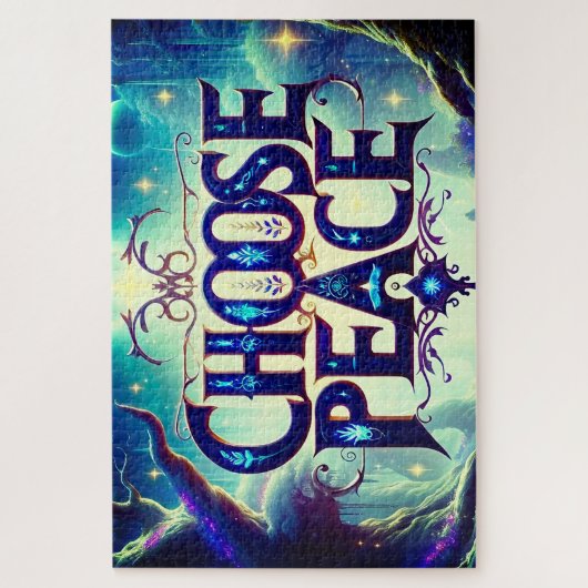 Frieden wählen puzzle (Vertikal)