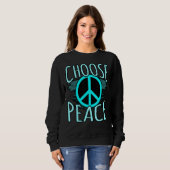 Frieden wählen sweatshirt (Vorne ganz)