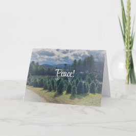 Frieden, Weihnachten geklappte Grußkarte Karte