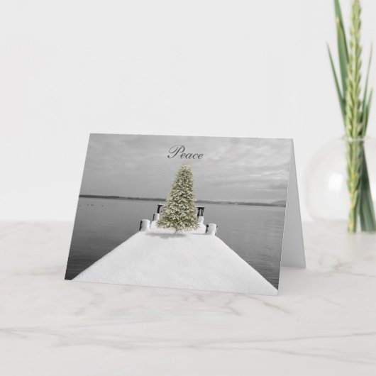 Frieden, Weihnachtskarte Feiertagskarte (Vorderseite)