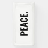 Frieden weißer und schwarzer Text minimalistisch A Banner (Vertikal)