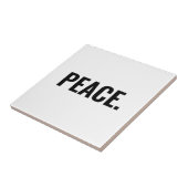 Frieden weißer und schwarzer Text minimalistisch A Fliese (Seite)