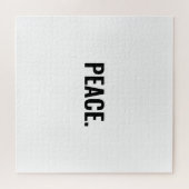 Frieden weißer und schwarzer Text minimalistisch A Puzzle (Horizontal)