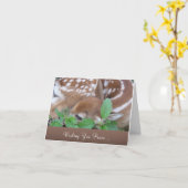 "Frieden wünschen" - Beileid- und Verlustkarte Karte (Gelbe Blume)