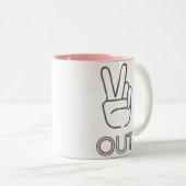 Frieden Zweifarbige Tasse (VorderseiteRechts)