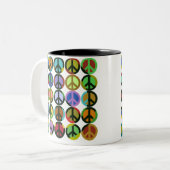 Frieden Zweifarbige Tasse (Vorderseite Links)