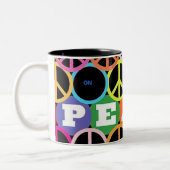 Frieden Zweifarbige Tasse (Links)