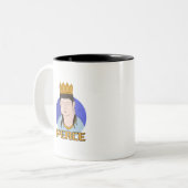 Frieden Zweifarbige Tasse (Vorderseite Links)