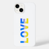 Frieden zwischen Blau und Gelb LIEBE Ukraine Inspi Case-Mate iPhone Hülle (Rückseite)