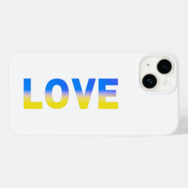 Frieden zwischen Blau und Gelb LIEBE Ukraine Inspi Case-Mate iPhone 14 Hülle