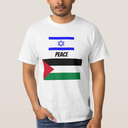 FRIEDEN ZWISCHEN ISRAEL UND PALÄSTINA T-Shirt (Vorderseite)