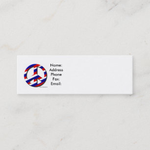 Friedeninspektion, Name: AddressPhoneFax: E-Mail: Mini Visitenkarte