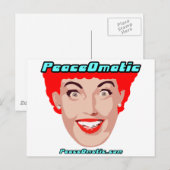 FriedenOmatic Weltfrieden Postkarte (Vorne/Hinten)
