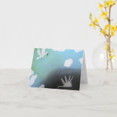 "Friedens" Anmerkungs-Karte von der Karte (Gelbe Blume)