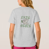 Friedens-Baby-T-Shirt T-Shirt (Rückseite)