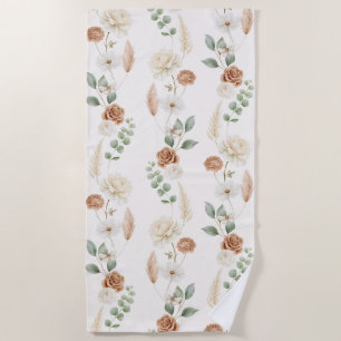 Friedens Bohemian Hippie Blumen Strandtuch