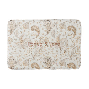 Friedens Bohemian Hippie Sechziger Jahre Paisley  Badematte