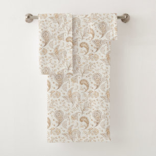 Friedens Bohemian Hippie Sechziger Jahre Paisley  Badhandtuch Set