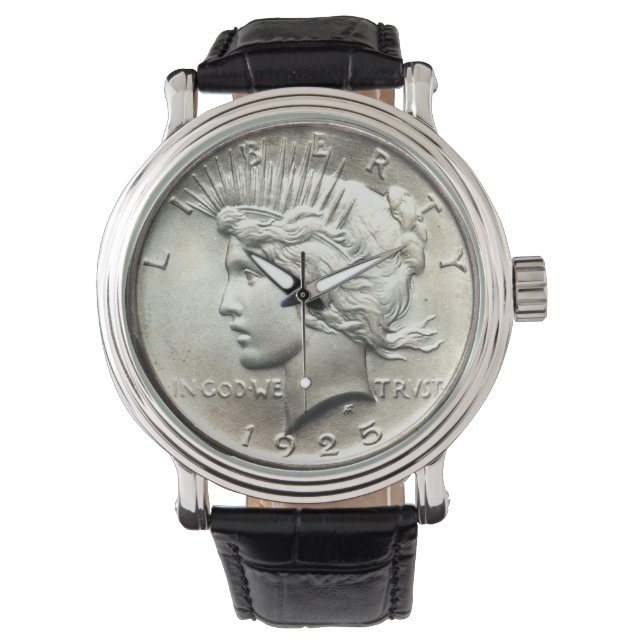 Friedens-Dollar-Uhr Armbanduhr (Vorderseite)