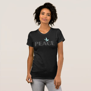 Friedens einfaches minimalistisches Tauben moderne T-Shirt