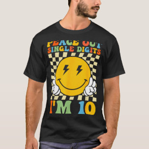 Friedens einzelne Ziffern Im 10 Lächeln Gesicht Ge T-Shirt