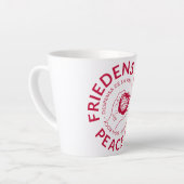 Friedens Friedensbauer Latte-Tasse Milchtasse (Linke Ecke)