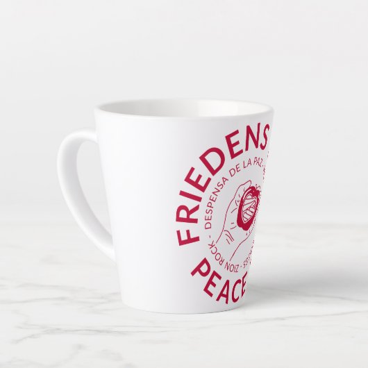 Friedens Friedensbauer Latte-Tasse Milchtasse (Linke Ecke)